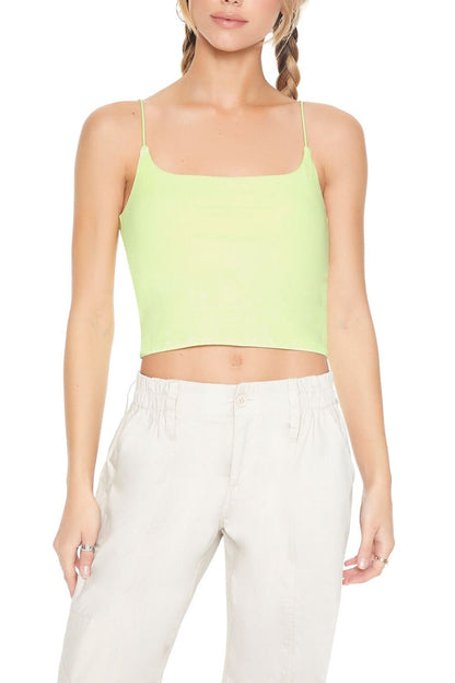 Mineral Wash Cropped Cami