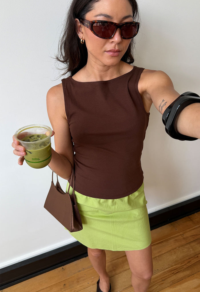 Mini Slip Skirt Pistachio