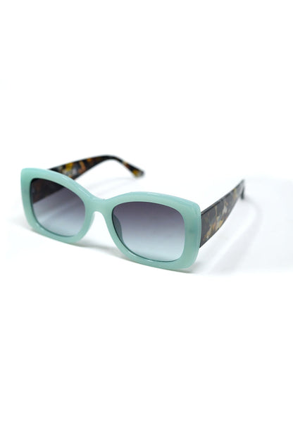 Mint Green Oversized Oval Sunglasses in Acetate