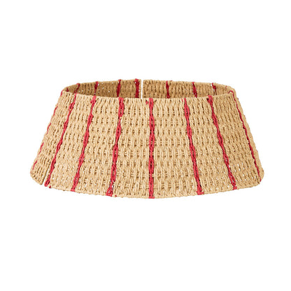 Mistletoe Woven Christmas Tree Skirt