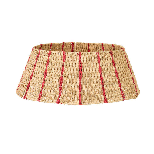 Mistletoe Woven Christmas Tree Skirt