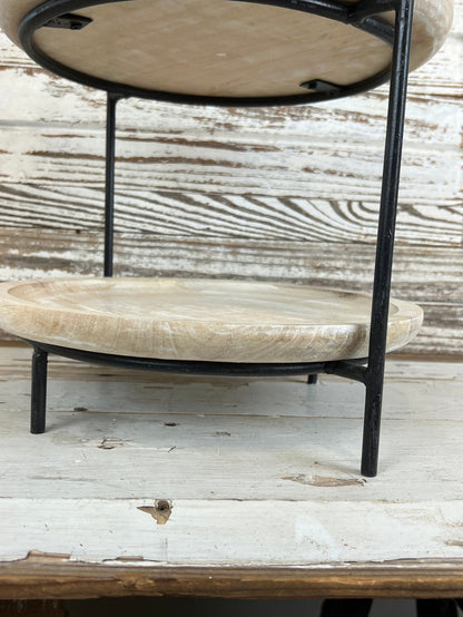 Modern Farmhouse Three Tier Wooden Riser