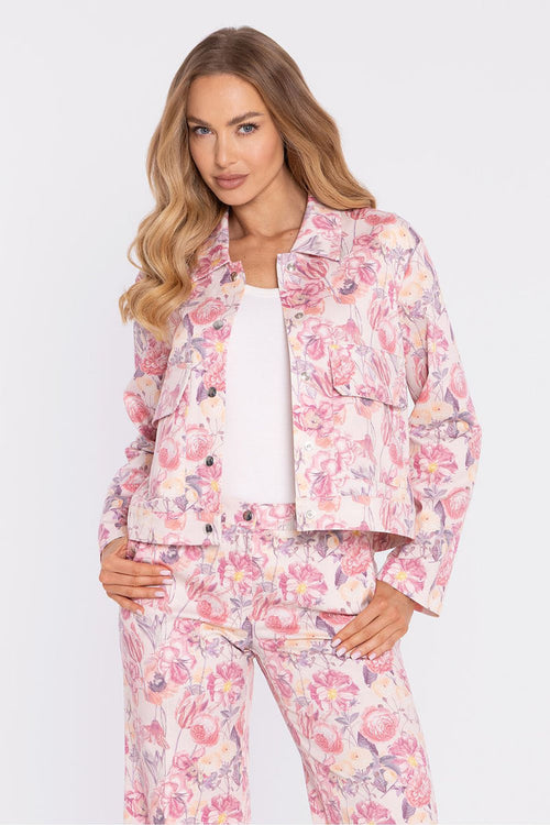 Moe Floral Print Jacket for Trendy Style at Lua Boutique multicolor - Coats & Jackets