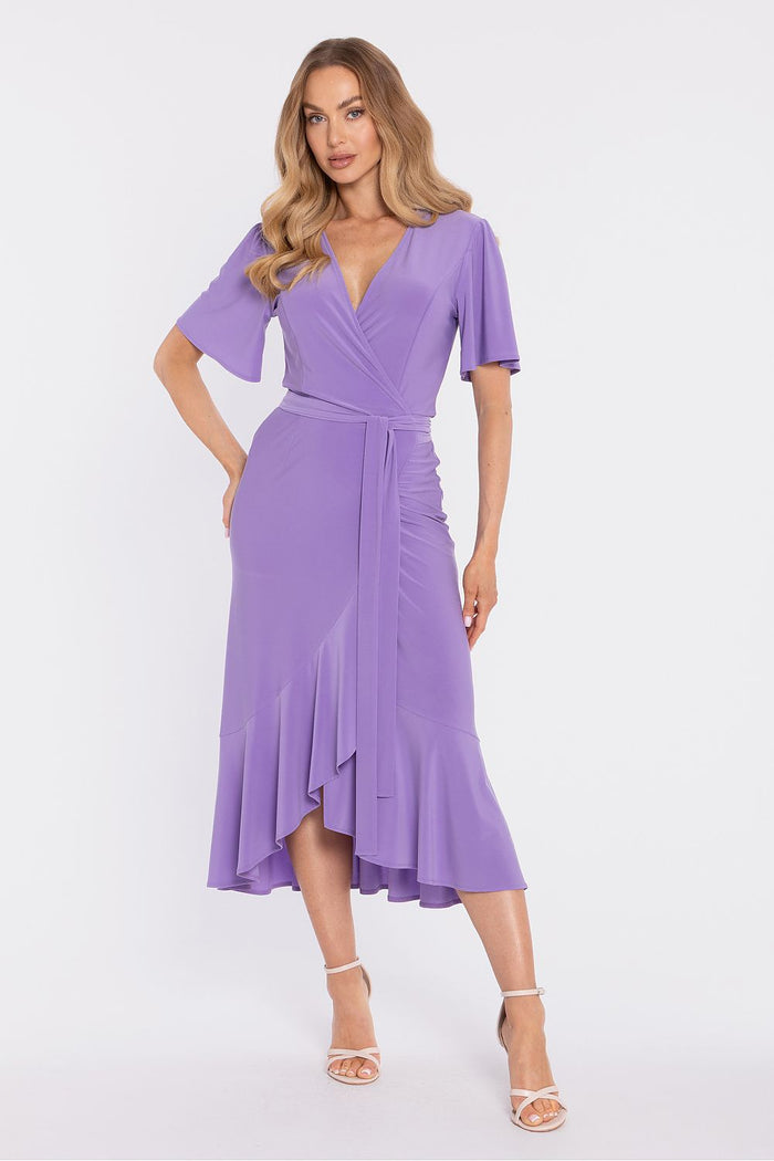 Moe Midi Daydress with Flattering Wrap Design - Dresses