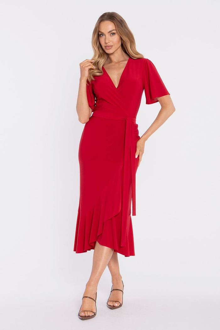 Moe Midi Daydress with Flattering Wrap Design - Dresses