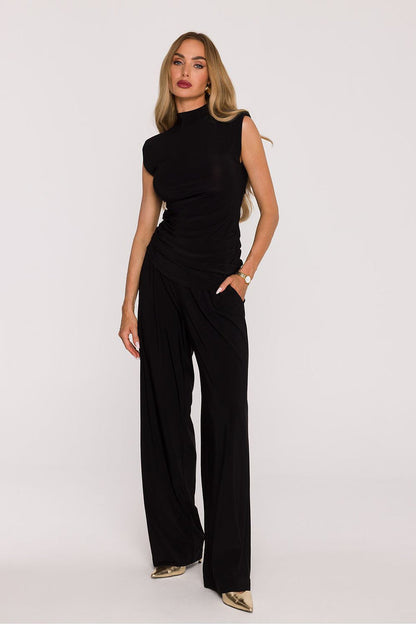 Moe Smooth Knit Fabric Set in Bold Red - Lua Boutique black - Outfit Sets