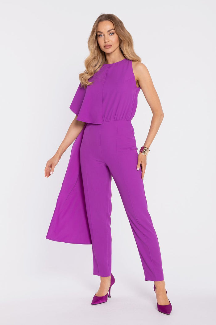 Moe Stylish One-Piece Jumpsuit for Modern Elegance violet - One-piece