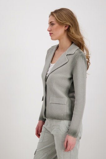 Monari 407653 Glitter Khaki Cardigan Side