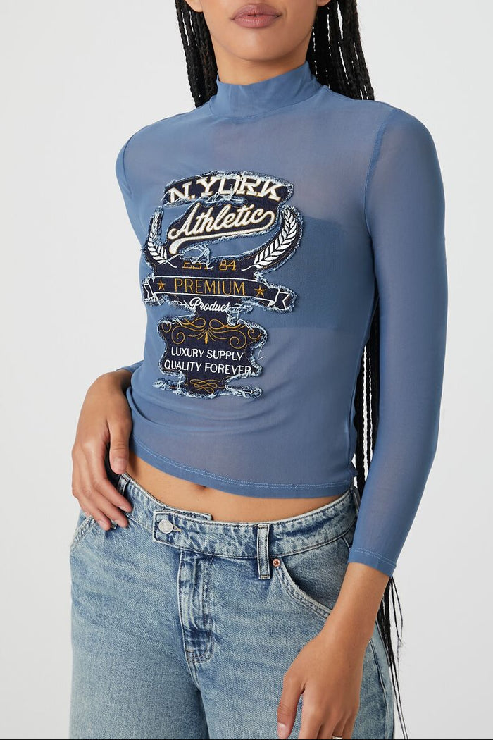 N York Athletic Mesh Top