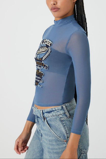 N York Athletic Mesh Top