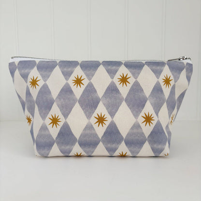 Nappy Wallet - Blue Harlequin - Diaper Changing Kits