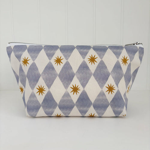 Nappy Wallet - Blue Harlequin - Diaper Changing Kits