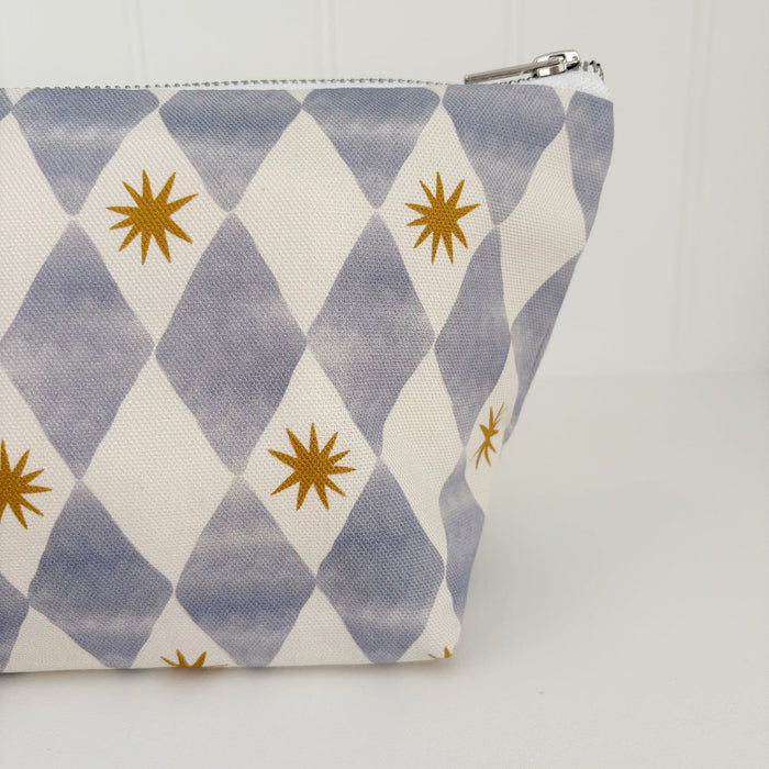 Nappy Wallet - Blue Harlequin - Diaper Changing Kits
