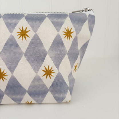 Nappy Wallet - Blue Harlequin - Diaper Changing Kits