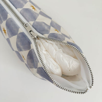 Nappy Wallet - Blue Harlequin - Diaper Changing Kits