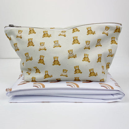 Nappy Wallet - Teddy Bear Print - Baby & Toddler
