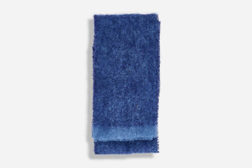 Navy Clash Mohair Scarf - Cushendale Woollen Mills