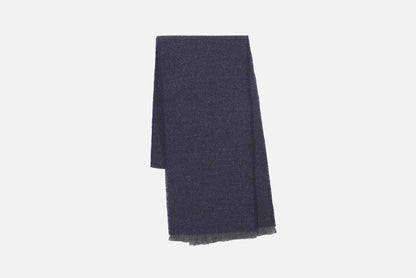 Navy Grange Lambswool Scarf - Cushendale Woollen Mills