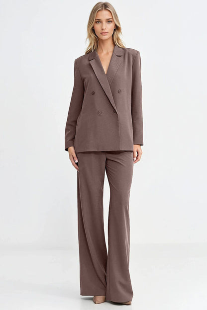 Nife Wide Leg Tailored Trousers for Effortless Chic - Trousers