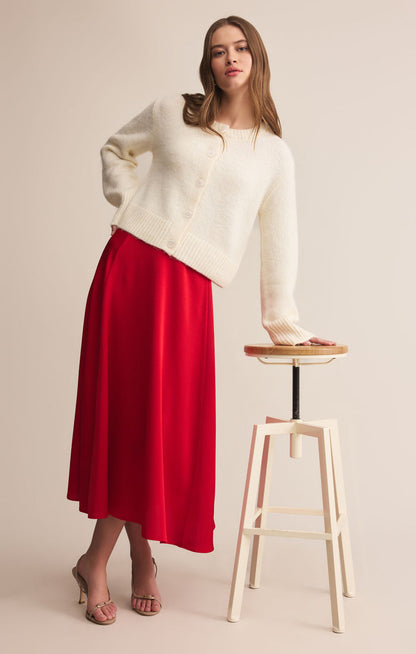 Northpointe Midi Skirt - Festive Red