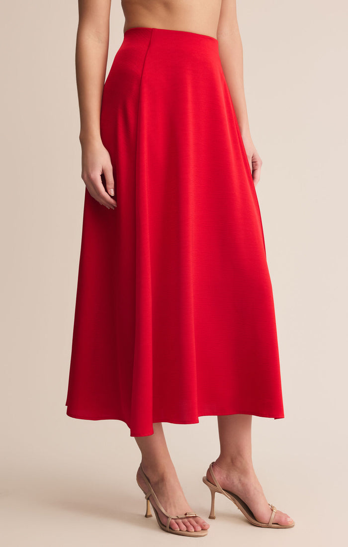 Northpointe Midi Skirt - Festive Red
