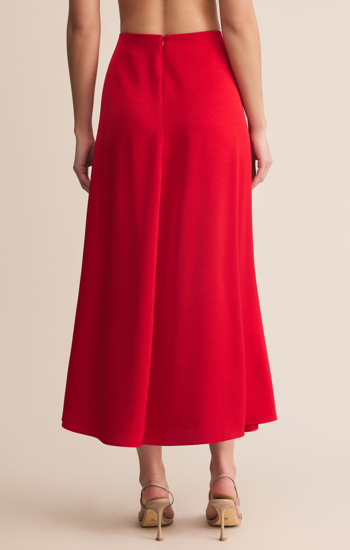 Northpointe Midi Skirt - Festive Red