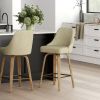 Oakley Swivel Counter Stool - Whitewash - Windsorchrome