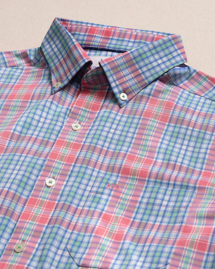 Ocean Isle Coastal Breeze Island Pink Sport Shirt by Southern Tide