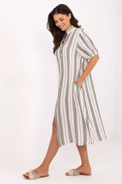 Och Bella Striped Boho Style Dress for Trendy Looks - Dresses
