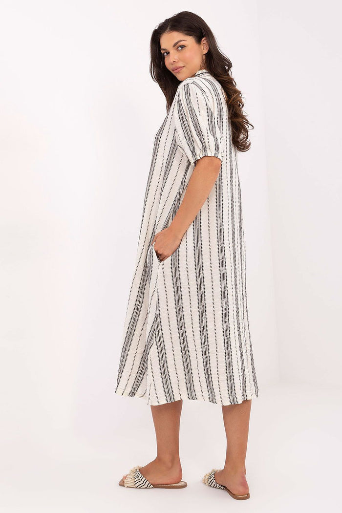 Och Bella Striped Boho Style Dress for Trendy Looks - Dresses