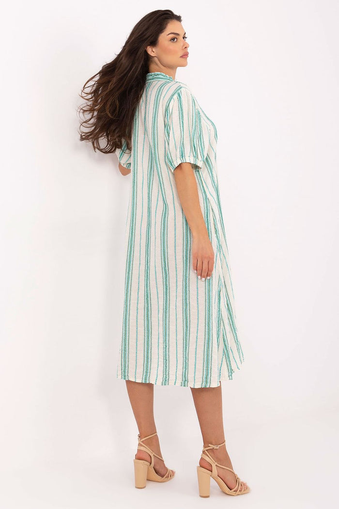 Och Bella Striped Boho Style Dress for Trendy Looks - Dresses