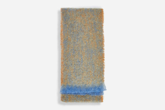 Ochre Clash Mohair Scarf - Cushendale Woollen Mills
