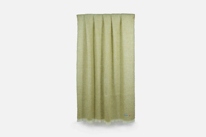 Olive Mooneen Mohair Throw Blanket - Cushendale Woollen Mills