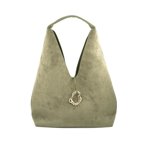 Olive Reversible Hobo Bag