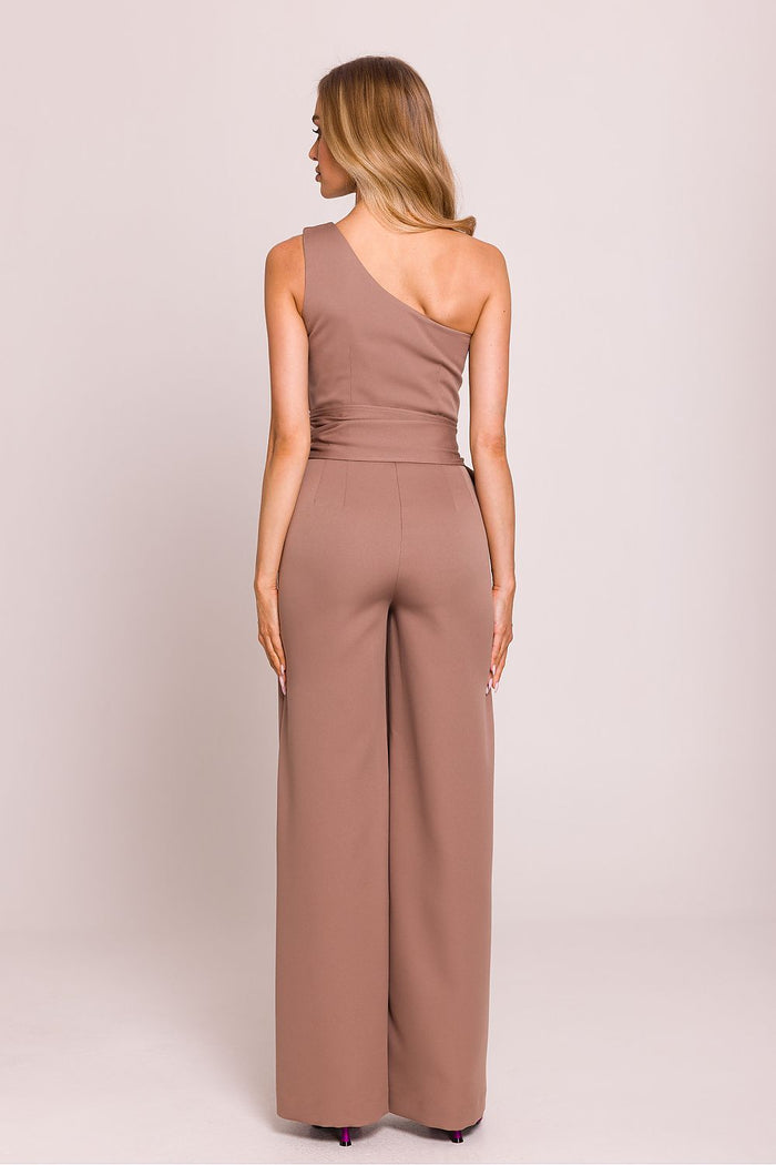 One Shoulder Jumpsuit for Women Elegant Design - Jumpsuits
