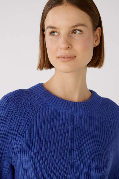 Oui 79916 Rubi Blue Jumper - Dotique Chesterfield