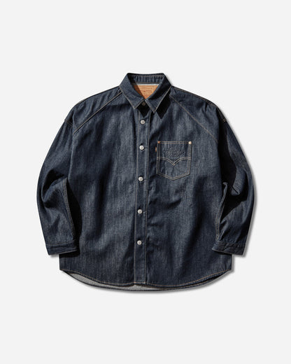 Levi's X Jordan Overshirt Jacket Dark Indigo Coats and Jackets Denim Jackets 005FG 0000