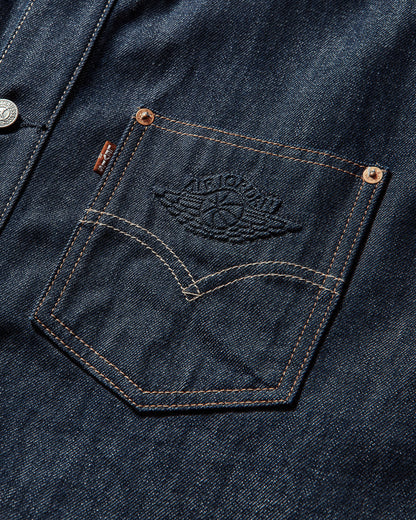 Levi's X Jordan Overshirt Jacket Dark Indigo Coats and Jackets Denim Jackets 005FG 0000
