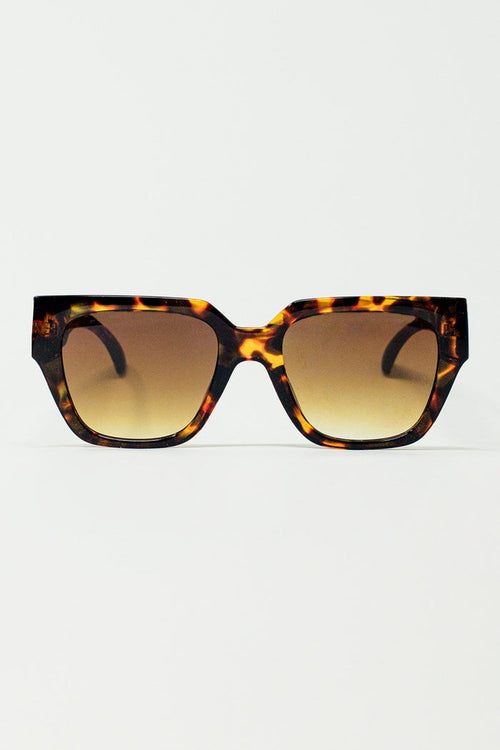 Oversized Cat Eye Sunglasses in brown Vintage