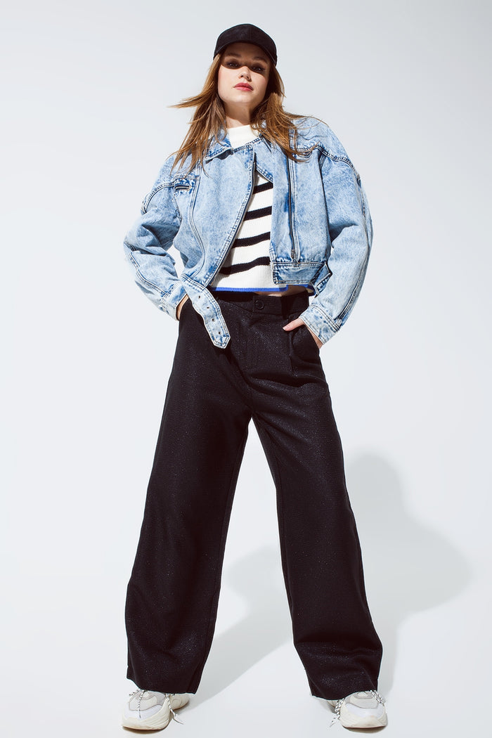 Oversized pantalon in black - trousers
