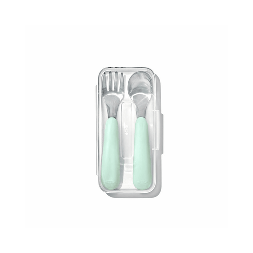 OXO Tot On-The-Go Fork And Spoon Set - Opal