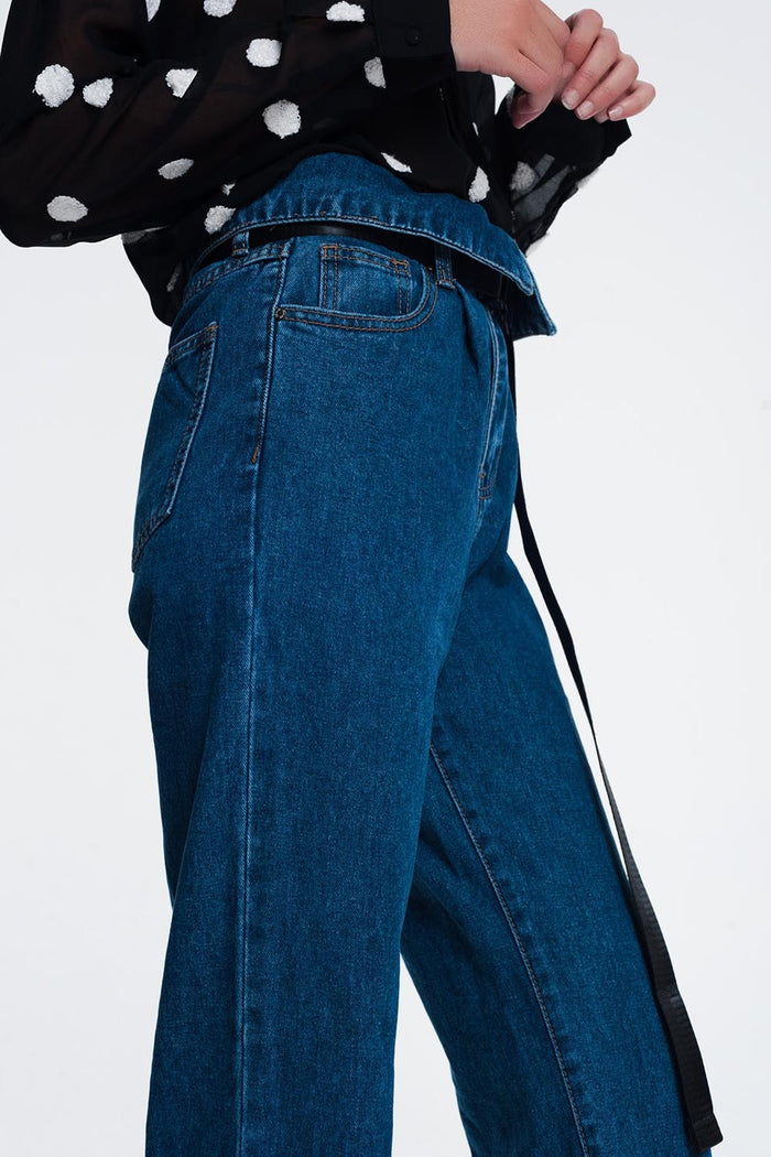 paper bag jeans - Denim