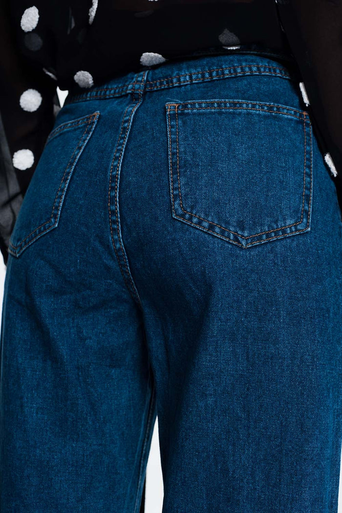 paper bag jeans - Denim