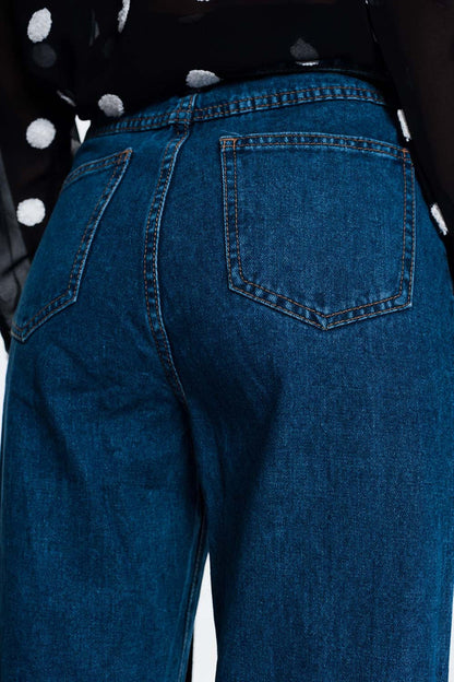 paper bag jeans - Denim