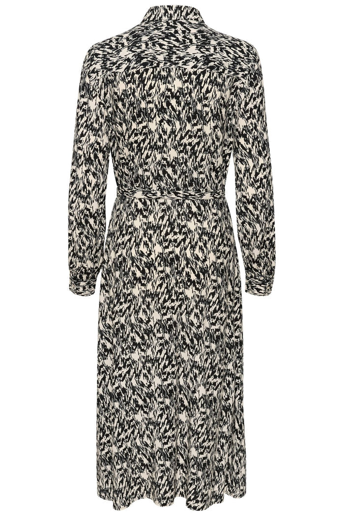 Part Two ShelbyPW 30306488 Black Texture Print Dress - Dotique