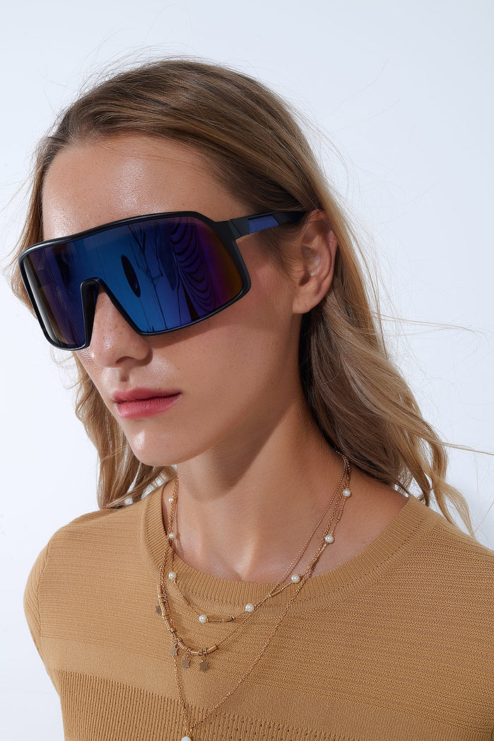 Polarized Sport Sunglasses in Blue