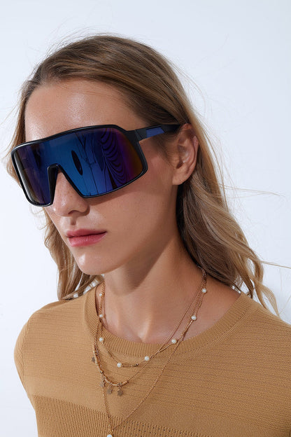 Polarized Sport Sunglasses in Blue