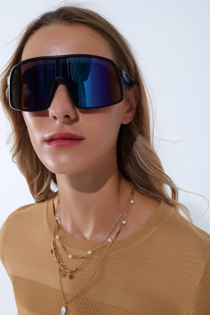 Polarized Sport Sunglasses in Blue
