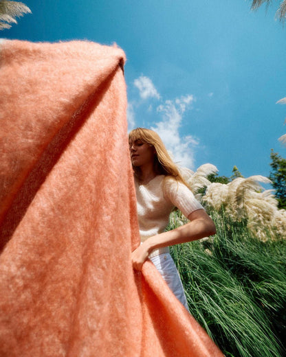 Poppy Mooneen Mohair Throw Blanket - Cushendale Woollen Mills
