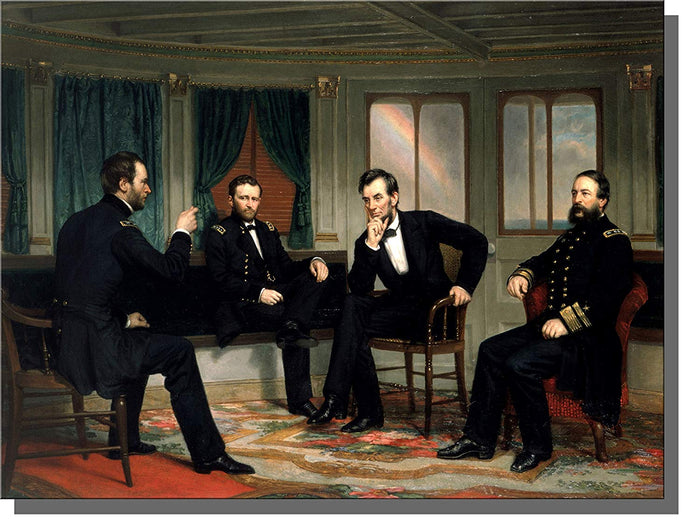 President Lincoln Head of State on Stretched Canvas, Wall Picture Art, Ready to Hang!